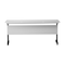 Flash Furniture Palmer 60in. x 24in. HD Nesting Table w/T-Legs, Modesty Panel, 1in. Thick Gray Tabletop, Blk Frame MT-M6024-T-LEG-GRYBLK-GG - alternate 3